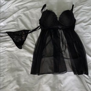Black Victoria’s Secret Lingerie Set (NEVER WORN)